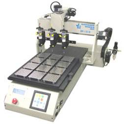 Three Head Epoxy Dispensing on Pallets